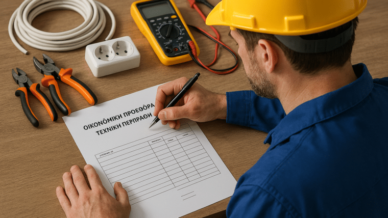 Γραπτή Προσφορά Ηλεκτρολόγου στην Αθήνα με Καλές Τιμές