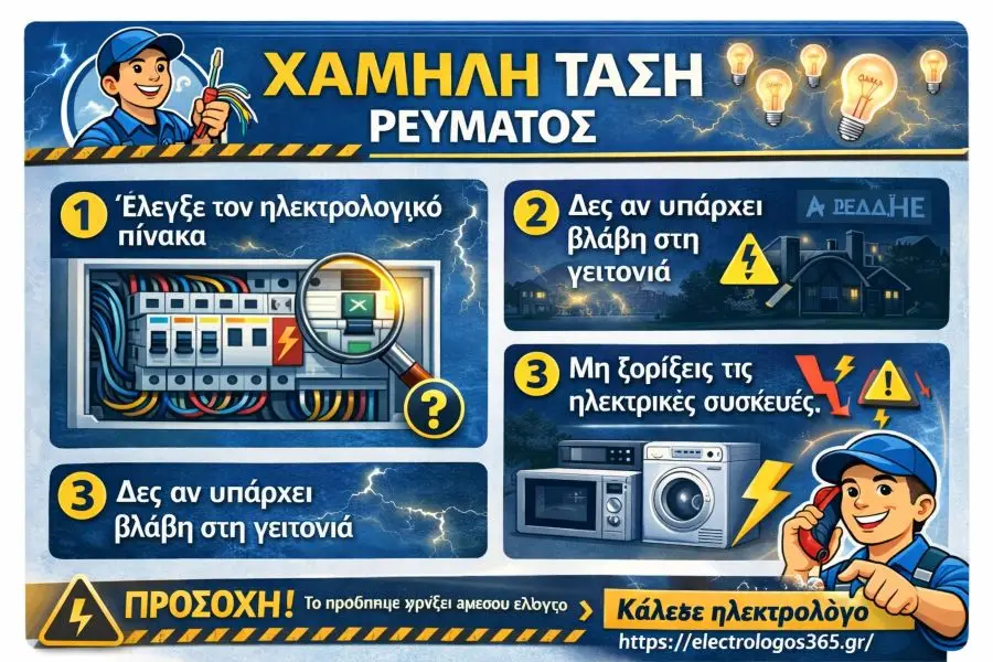 Χαμηλή Τάση: Γιατί Συμβαίνει και Πώς Λύνεται