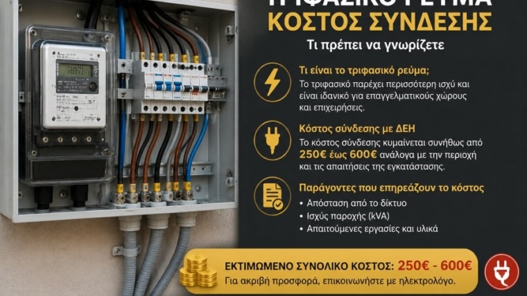 Τριφασικό Ρεύμα: Κόστος Σύνδεσης & Τι Συμφέρει