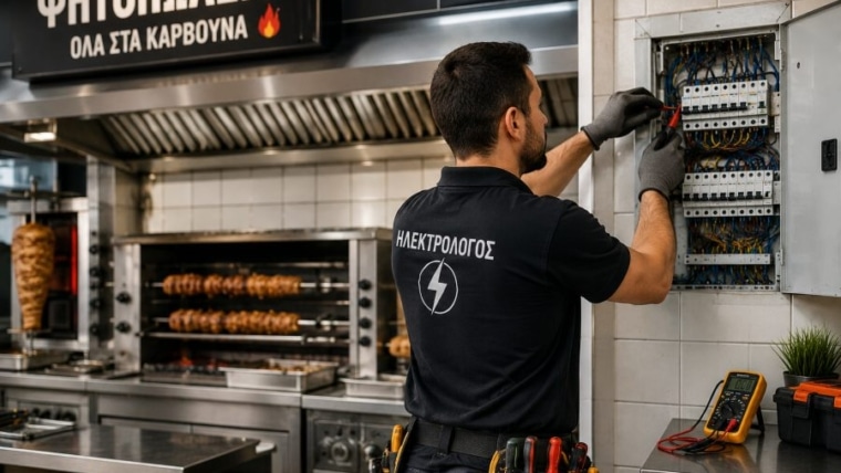 Ηλεκτρολογική Εγκατάσταση Ψητοπωλείου