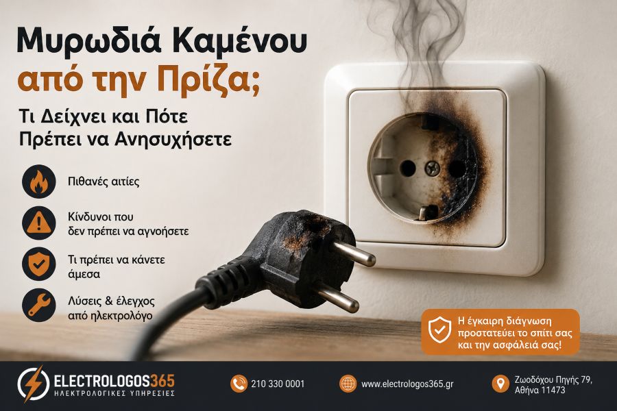 Μυρωδιά Καμένου από την Πρίζα; Τι Δείχνει και Πότε Πρέπει να Ανησυχήσετε