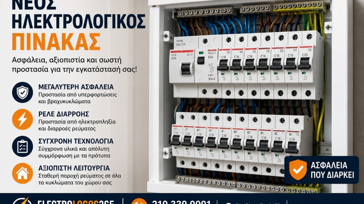 Νέος Ηλεκτρολογικός Πίνακας – Πότε Χρειάζεται Αντικατάσταση και τα Οφέλη