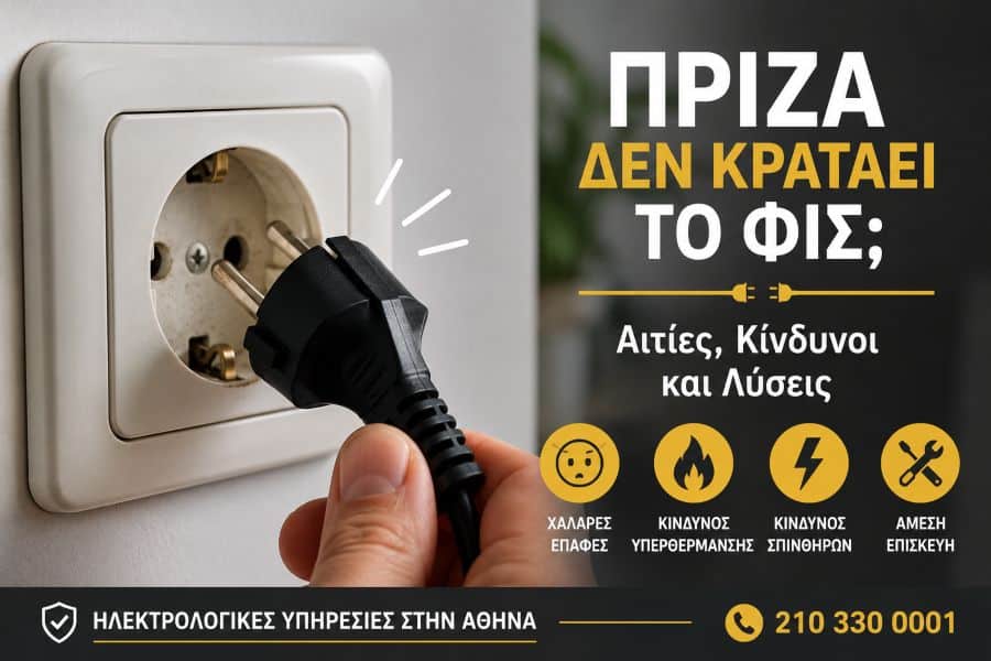 Πρίζα Δεν Κρατάει το Φις; Δείτε Γιατί Συμβαίνει και Πώς Λύνεται