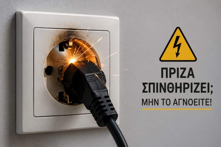 Πρίζα Σπινθηρίζει – Αιτίες, Κίνδυνοι και Πότε Πρέπει να Δράσετε Άμεσα