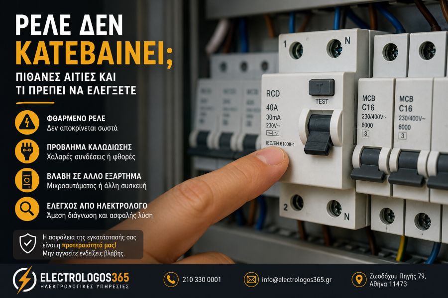 Ρελέ Δεν Κατεβαίνει; Πιθανές Αιτίες και Τι Πρέπει να Ελέγξετε