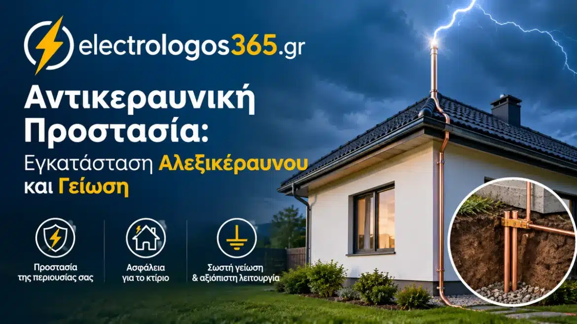 Αντικεραυνική Προστασία: Εγκατάσταση Αλεξικέραυνου και Γείωση