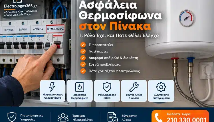 Ασφάλεια Θερμοσίφωνα στον Πίνακα: Τι Ρόλο Έχει και Πότε Θέλει Έλεγχο