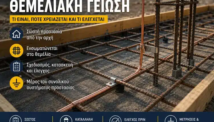 Θεμελιακή Γείωση: Τι Είναι, Πότε Χρειάζεται και Τι Ελέγχεται