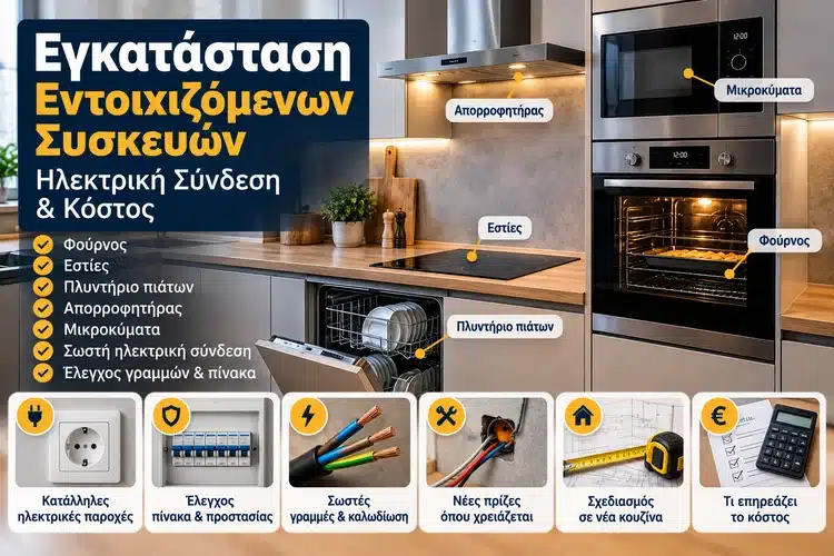 Εγκατάσταση Εντοιχιζόμενων Συσκευών: Ηλεκτρική Σύνδεση & Κόστος