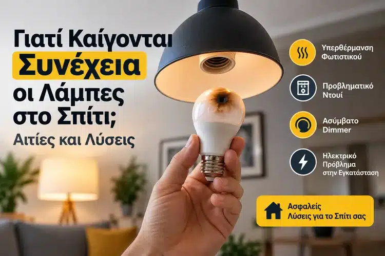 Γιατί Καίγονται Συνέχεια οι Λάμπες στο Σπίτι; Αιτίες και Λύσεις