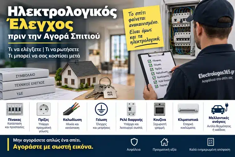 Ηλεκτρολογικός Έλεγχος πριν την Αγορά Σπιτιού: Τι Πρέπει να Ελέγξετε