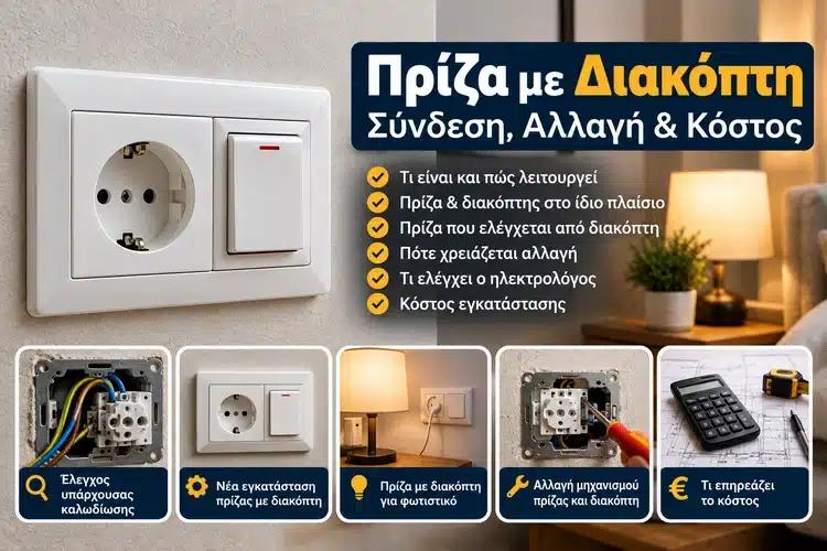 Πρίζα με Διακόπτη: Σύνδεση, Αλλαγή & Κόστος
