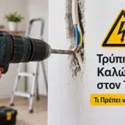 Τρύπησα Ηλεκτρικό Καλώδιο στον Τοίχο: Τι Πρέπει να Κάνω;