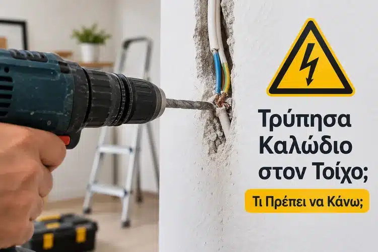 Τρύπησα Ηλεκτρικό Καλώδιο στον Τοίχο: Τι Πρέπει να Κάνω;